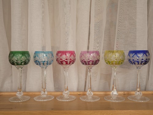 Lot verres rhin cristal - 6, du