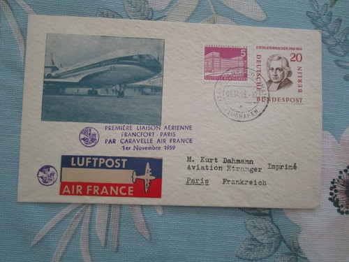 1er vol francfort paris - , par