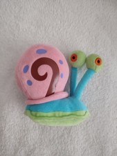 Doudou peluche escargont rose