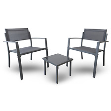 Ensemble de Balcon 3-teilig Chaises Et Petit Table Jardin Terrasse Meuble Set