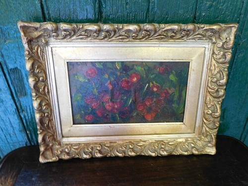 Tableau fleurs huile - tableau,