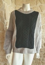 Pull gris et noir neuf taille