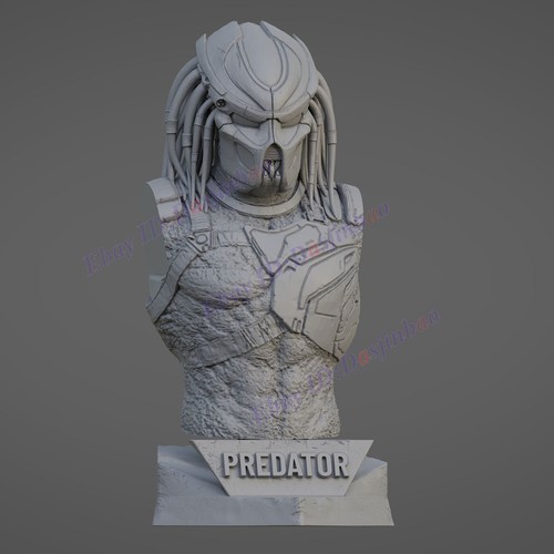 Sci man bust print model - sci-fi,