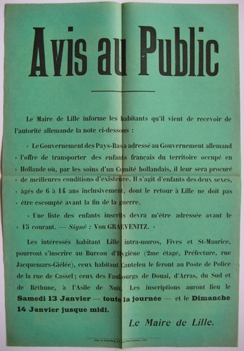 Affiche originale 1916 guerre - affiche,