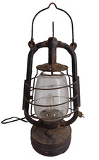 Ancienne Lampe Tempête Métal