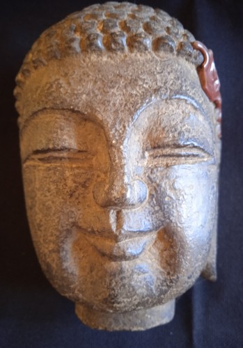 Sculpture tête bouddha - sculpture,