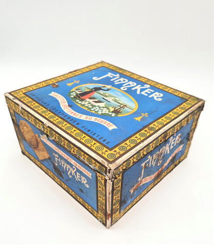 Ancienne boîte métal - boîte,