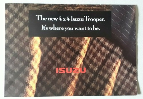 Isuzu trooper range - isuzu, brochure