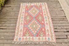 Tapis Turc Kilim 38''x55'' Tissé Main Kayseri Kilim 98x142cm Oriental 3x4 Rug