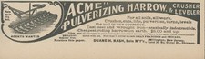 1898 Acme Pulverizing Harrow