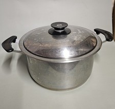 GRANDE CASSEROLE FAIT TOUT AMC / COCOTTE EN ACIER INOXYDABLE / 28 CM DE DIAMETRE