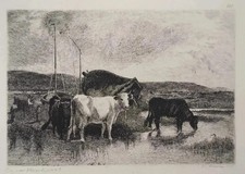 Émile Van-Marke : Vaches à