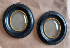 PAIRE petits CADRES verres