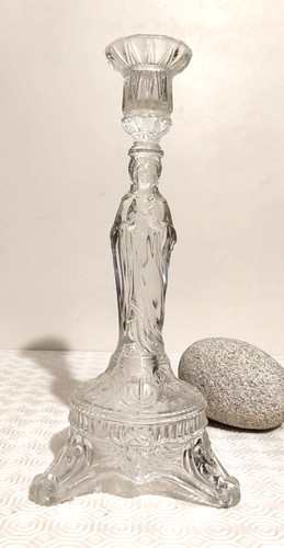 Bougeoir ancien verre - ancien,