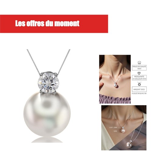 Pendentif moissanite et - pendentif, en