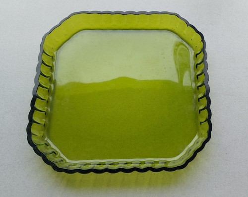 Ancien plat carré verre ou - ancien,
