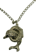 HORA; montre PENDENTIF DAUPHIN,strass ; jamais portée ;pile neuve .