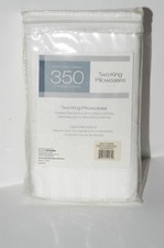 BED BATH & BEYOND 350TC WHITE ON WHITE STRIPE  KING SET