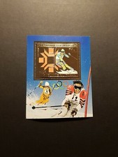 TIMBRE BLOC OR TCHAD JEUX