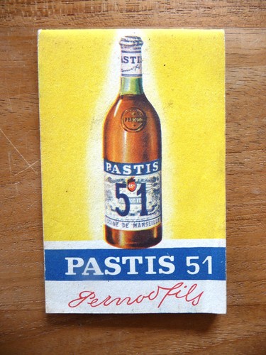 Carnet pastis pernod 45 - , et
