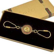 Porte-clés Gucci doré avec