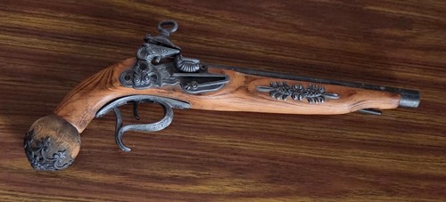 Réplique pistolet silex - réplique,