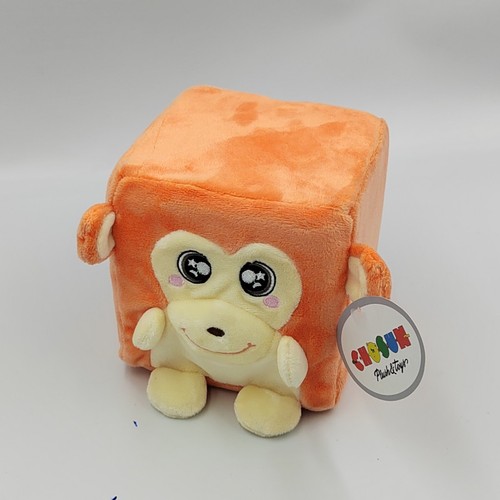 Doudou peluche cube singe