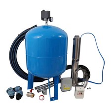 Kit Forage Complet Et Pompe Immergée 230v 4" 4cr16cr 1.1kw Protection Thermique 