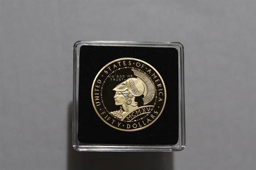 Médaille plaqué usa - or,