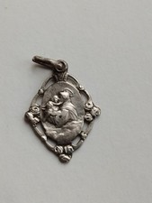 Ancienne MEDAILLE religieuse SAINT ANTOINE de PADOUE ARGENT