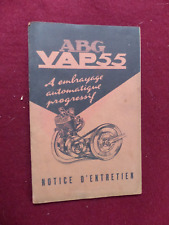notice d' entretien : moteur ABG VAP 55 / de 1956 / en COPY
