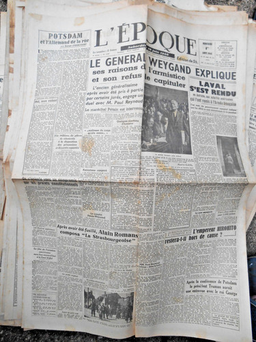 Journal ancien époque 1 - l'époque,