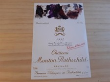 étiquette vin chateau Mouton