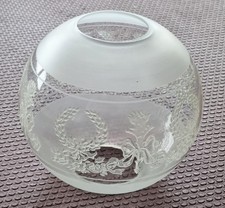 ANCIEN  GLOBE EN VERRE GRAVE