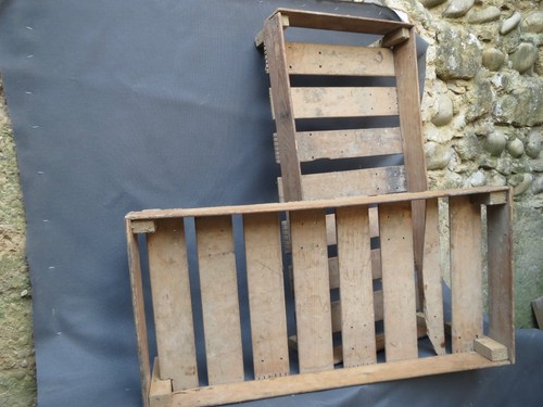 Lot anciennes caisses en - de,