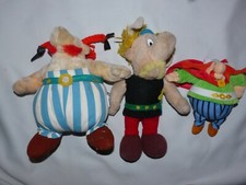 Vds lot 3 anciennes peluches ASTERIX-OBELIX (PARC ASTERIX) ABRARACOURCIX (LIDL) 
