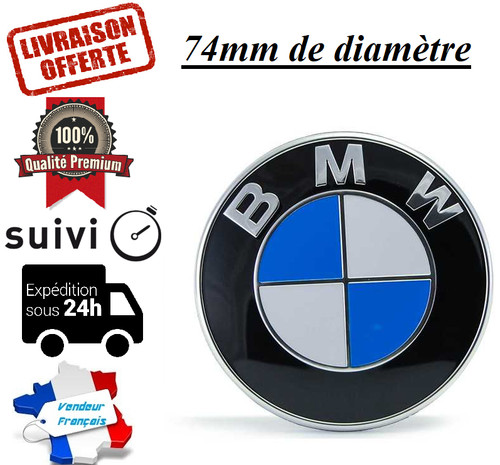Logo bmw 74mm coffre emblème - bmw,