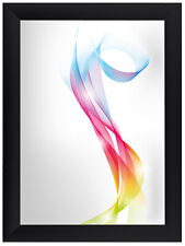 FRAMO Cadre photo Bois Noir mat 67x10 cm à 67x150 cm, avec verre acrylique