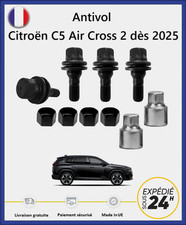 Ecrous antivol de roues noir Citroën C5 Aircross 2 à partir de 2025