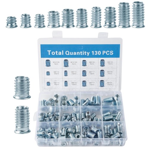 130pcs threaded insert wood - threaded,