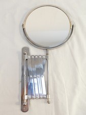 Miroir mural en accordéon en metal vintage