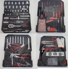 250 pcs Malette à outils Valise Douilles Tournevis Clé à molette Pinceaux Gant
