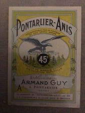 SUPERBE ETIQUETTE PONTARLIER