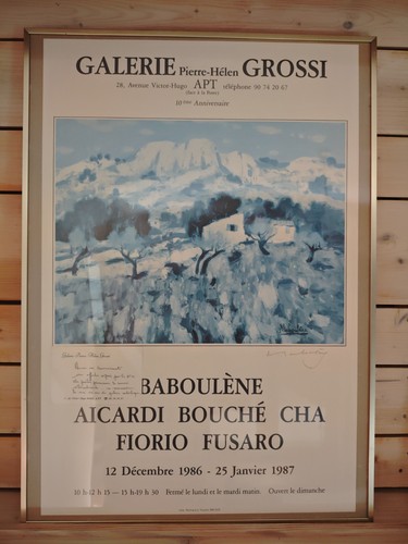 Affiche signée baboulène - affiche, –