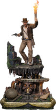 Harrison Ford Indiana Jones Deluxe 1:10 Statue Diorama Iron Studios Sideshow