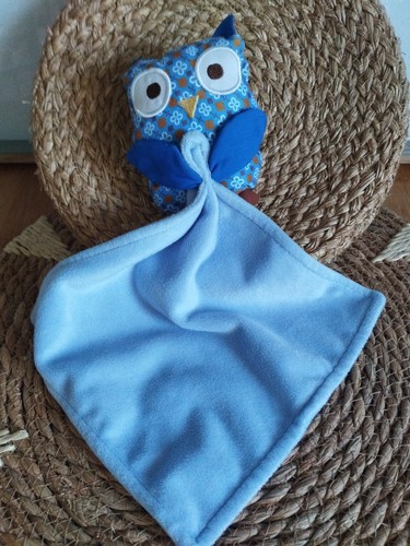 Doudou hibou chouette - doudou, fleurs