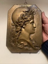 plaque en bronze de marianne