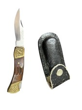 ANCIEN COUTEAU PLIANT DE POCHE BRONZE ET BOIS LA PANTHÈRE THIERS