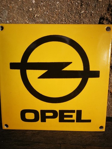 Plaque émaillée opel enamel - opel,