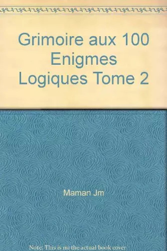 Grimoire aux 100 enigmes - 100,